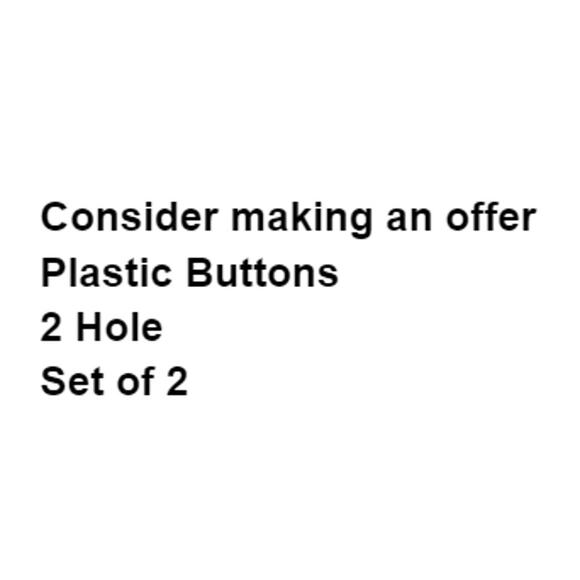 Plastic Buttons 2 Hole Marbled Green Set of 2 Original Sewing Fidget Crafts - Picture 2 of 11
